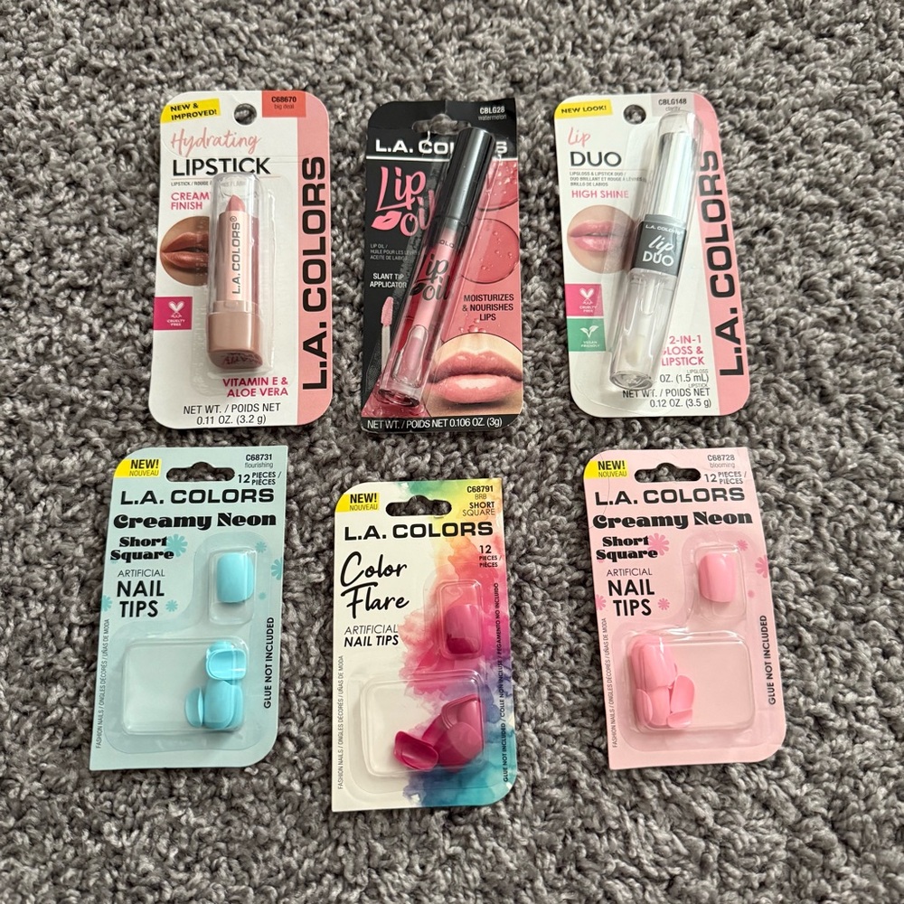 L.A. Colors Lip and Nail Set